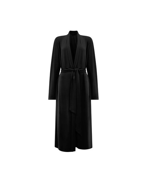 James Lakeland Black Jersey Longline Cardigan