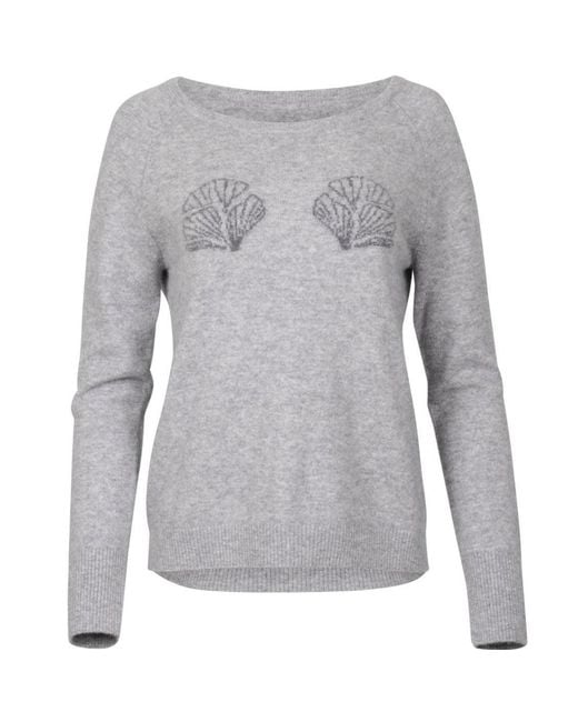 Catnip and Seaweed Gray The Broken Shell Cashmere Sweater