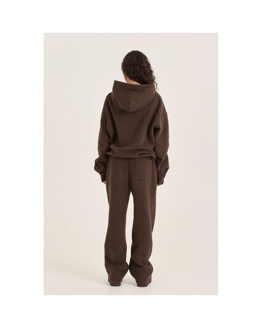 Loom Archives Brown Loom Applique Washed Hoodie