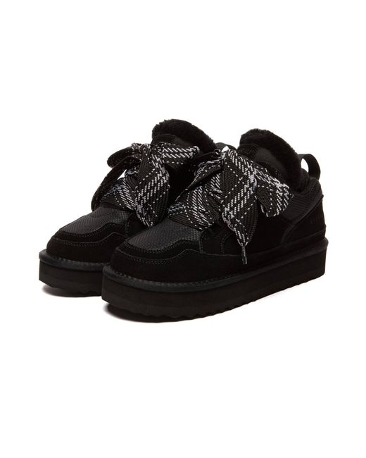 EverAu Australia Black Marbled Lace Up Platform Boots