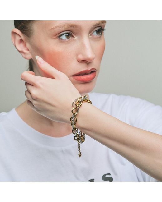 Kirei Metallic Impulse Chain Bracelet – Stainless Steel
