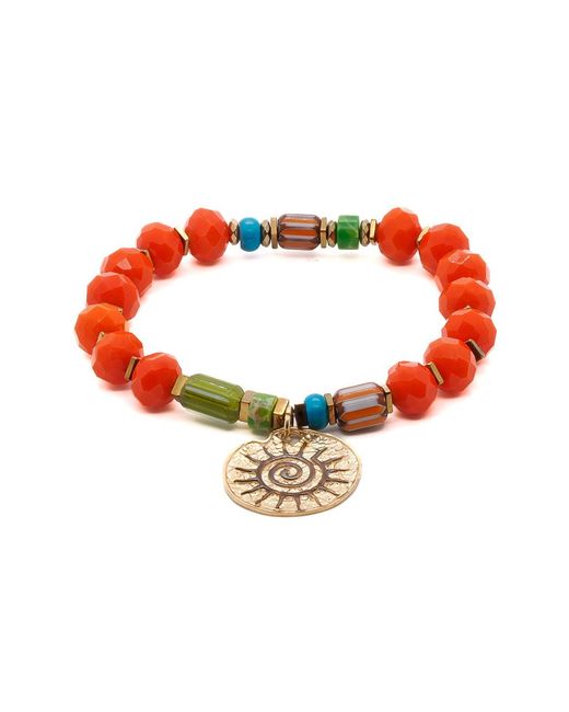 Ebru Jewelry Metallic Spiritual Sun Bracelet