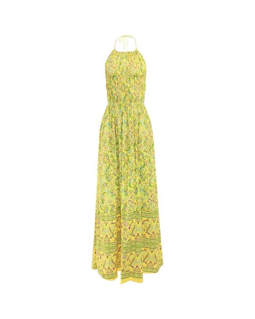 Morrato Bali Yellow Mahrosh Maxi Dress Kashvi Lime Light