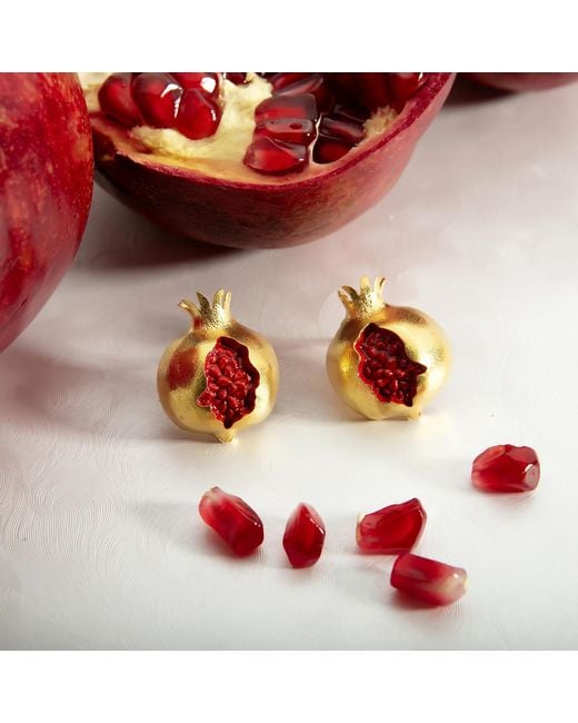 Milou Jewelry Metallic Pomegranate Earrings