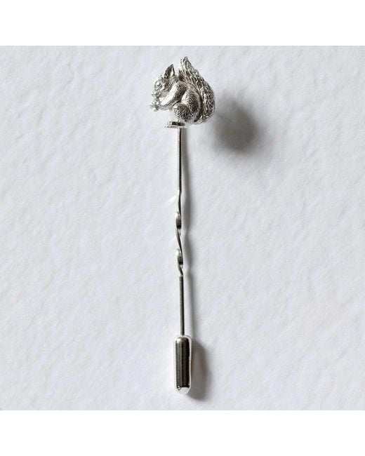 Lee Renee Metallic Baby Squirrel Tie Pin for men