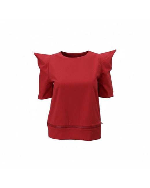 SNIDER Red Deconstructed Top