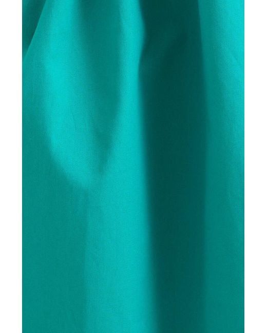 Louche Blue Alexia Recycled Cotton Midaxi Skirt