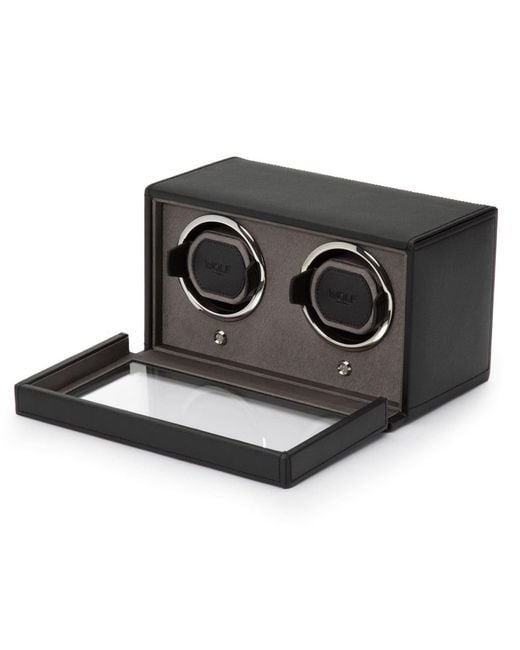 Wolf Black Cub Double Watch Winder
