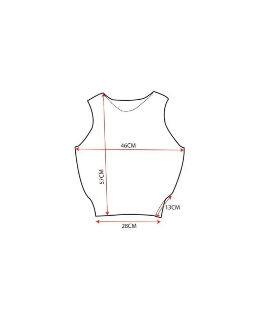 Essien & Emre Red Asymmetric Sleeveless Top Hand Made One-Of-A-Kind