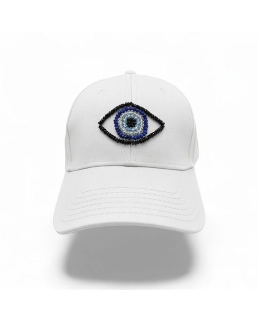 C. Grassi Gray The Energy Project Evil Eye Hat for men
