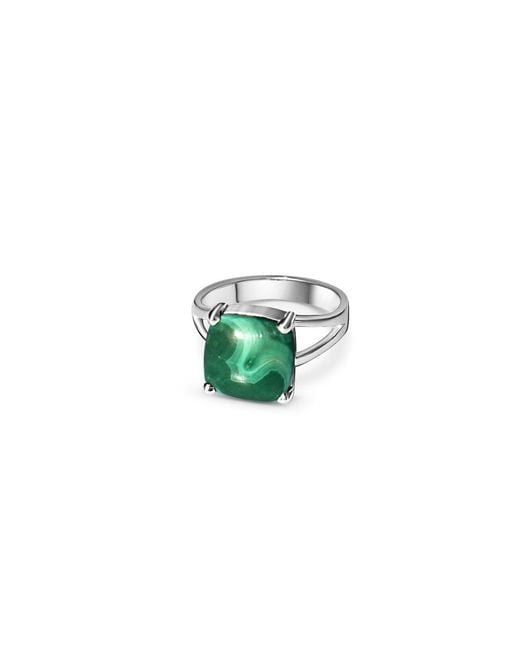 FV Jewellery Green La Stèle Malachite Square Ring
