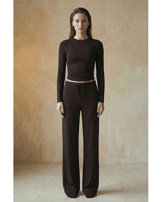 No'design Black Ease Elastic-Waist Pants