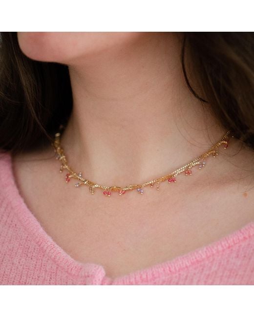 Marcia Moran Metallic Mara Beaded Necklace