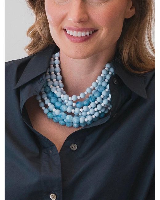 Fairchild Baldwin Blue Chelsea Cornflower Necklace