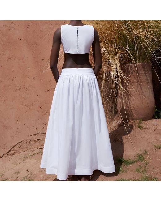 Concepto White Museum Cotton Dress