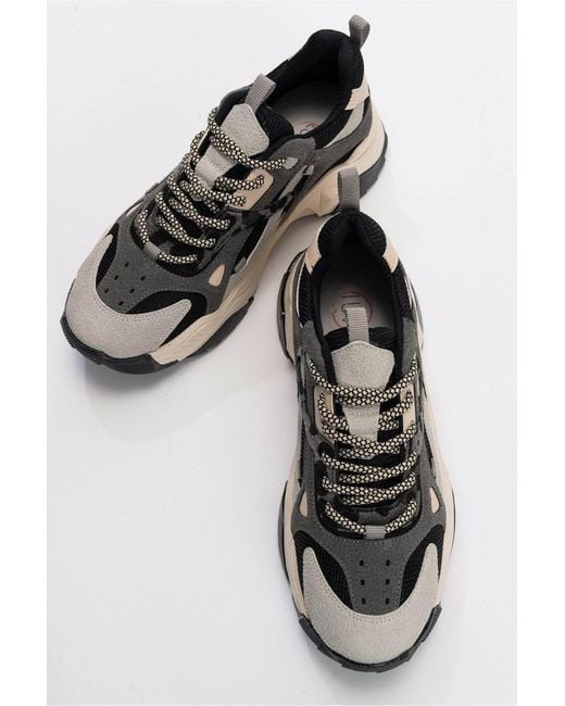 Prologue Shoes Black Loretta Platform Sneakers