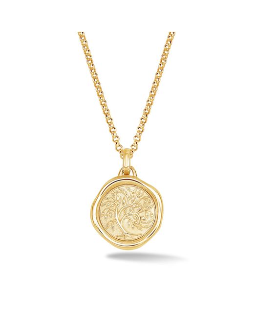 Dower & Hall Metallic Tree Of Life Talisman Necklace for men