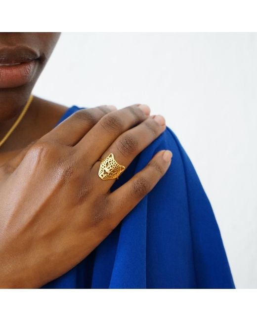 Smilla Brav Metallic Ring Panther