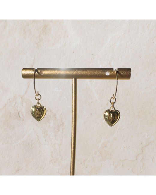 Rachel Nathan Metallic Round Hook & Lucky