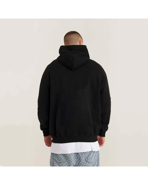mysimplicated Black Cotton Hoodie for men