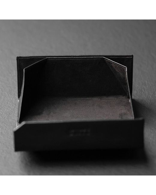 Time Resistance Black Foldable Leather Glasses Case For