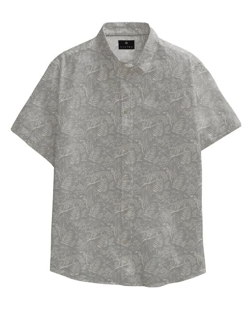 Vustra Gray Leopard & Toucan Button-Down Shirt for men