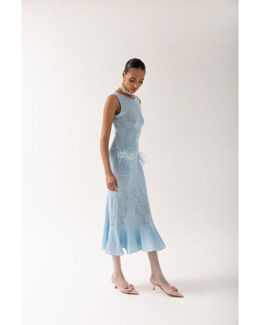Andreeva Blue Rose Knit Dress