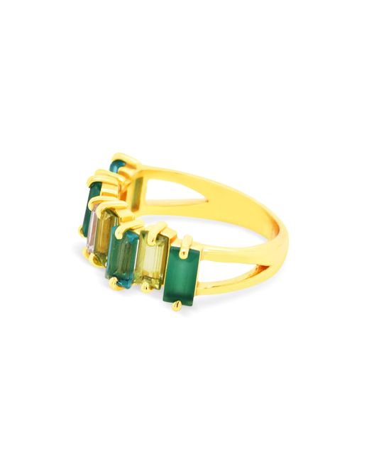 GEM BAZAAR Green Kiara Band Ring