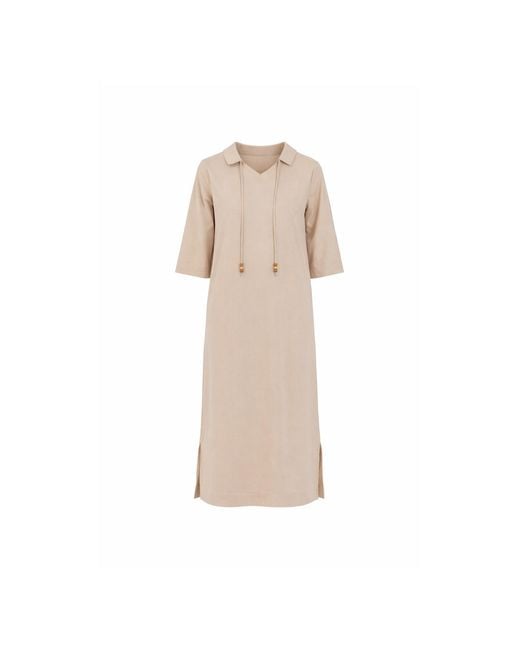 Lou&Up (Formerly Loup Clothing) Natural Neutrals Cotton Charm Dress Tan