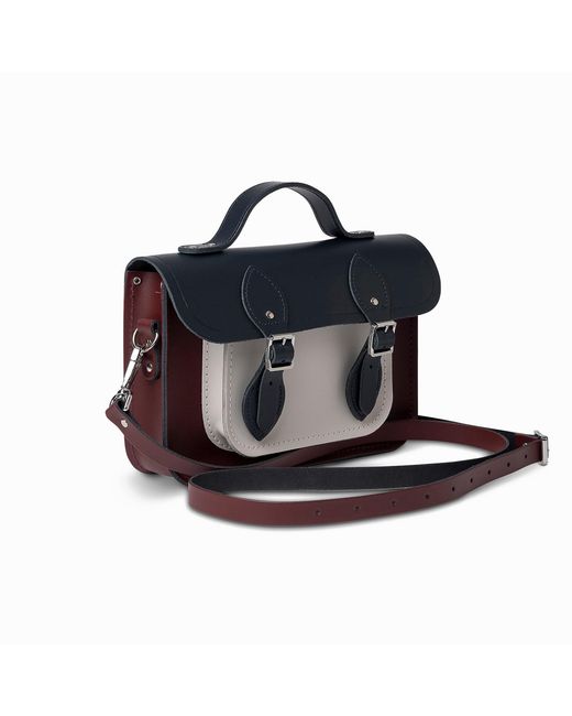 Cambridge Satchel Company Blue The 11 Inch Batchel -Clay, Oxblood