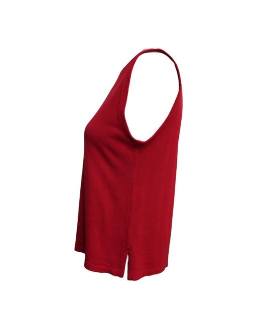 Maria Aristidou Red Nettal Topography Top –