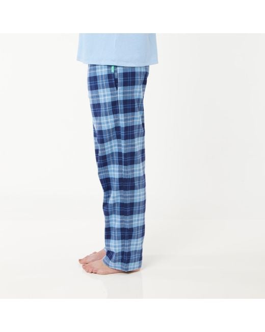 Lounge Blue Soft, Breathable Organic Brushed Cotton Loungewear Trousers