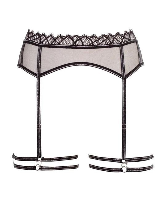Bracli White Manhattan Harness Garter