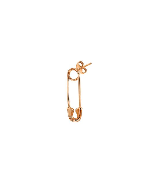 True Rocks Metallic 18Kt Plated Safety Pin Stud Earring