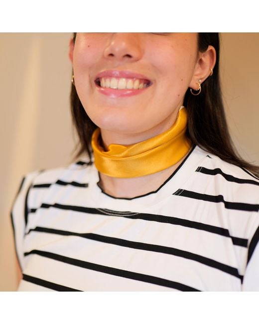 Soft Strokes Silk Yellow Pure Silk Scarf Daffodil Solid Colour Collection Small