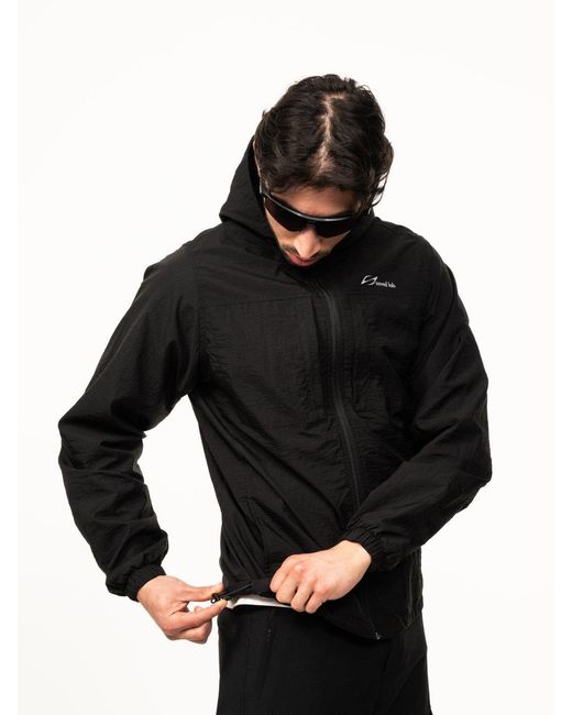 Saved Lab Black Windbreaker for men