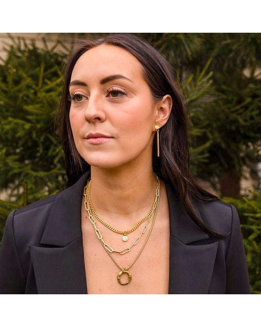 Loni Paul Jewelry Metallic Small Modern Crystal Necklace