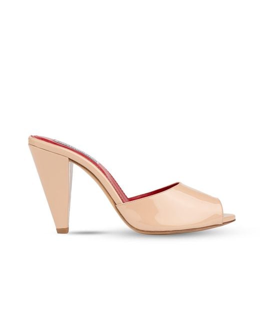 Rosamund Muir London Pink Neutrals Montavia Nude Patent Mules