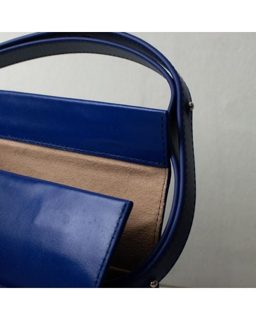 godi. Blue The Christy Handmade Adjustable Shoulder Bag