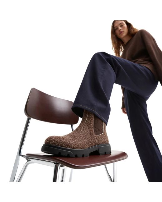 By Virgo Brown Thera Handcrafted Mohair Leather Boot