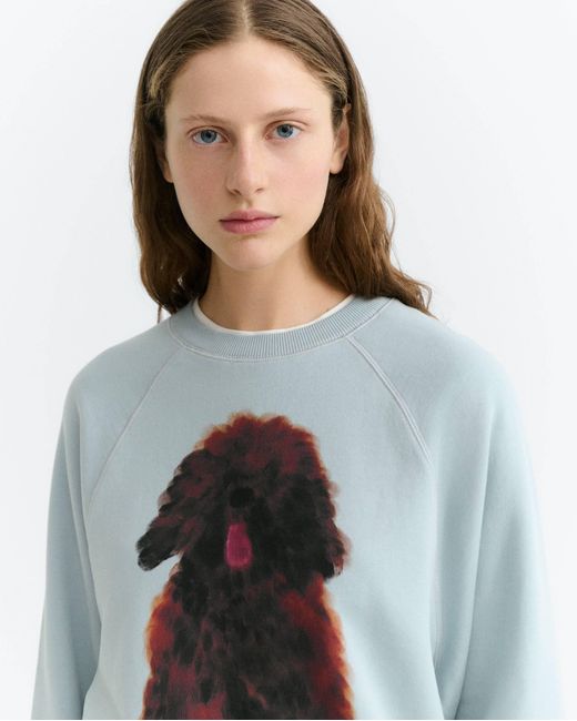 Thinking Mu White Pet Bonnie Sweatshirt