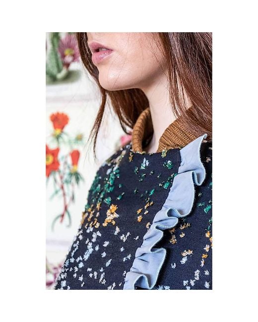 Absurde Blue Anastasia Bomber Jacket