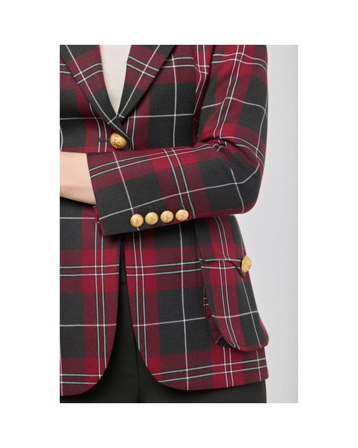 The Extreme Collection Red Tartan Check Blazer Gregor