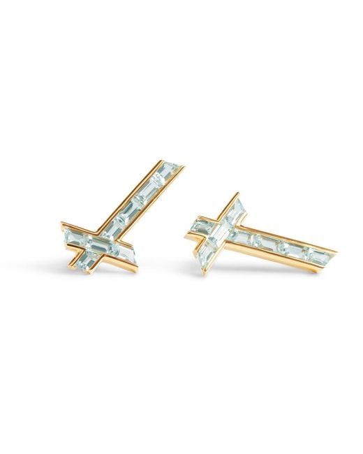 Kasun Metallic Lucky Star Earrings