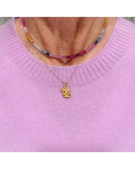 Lexi Jewelry Metallic Whiskers Cat Charm Necklace
