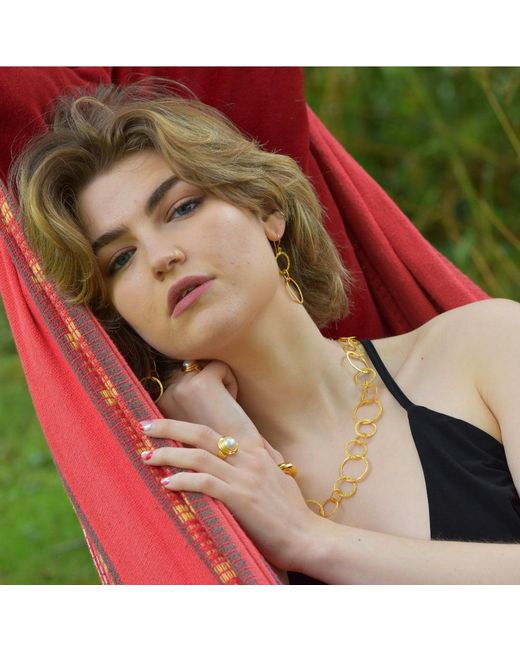 GEM BAZAAR Metallic Goldilocks Earrings