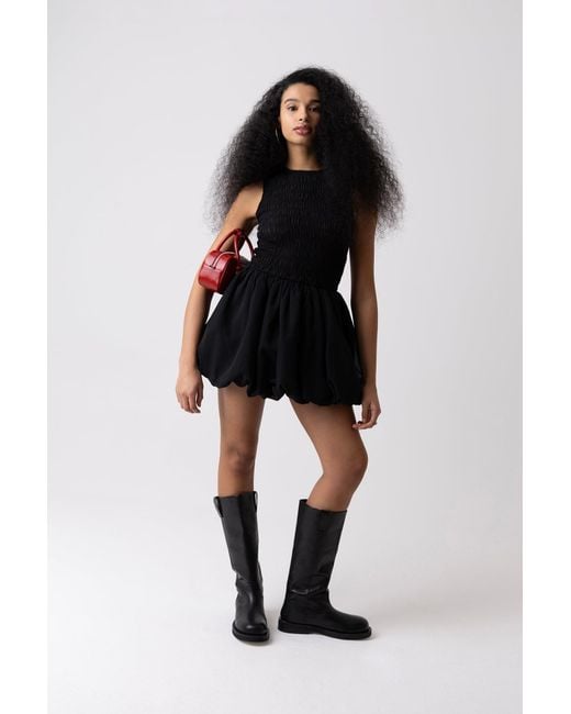 Amy Lynn Black Ella Mini Puffball Dress