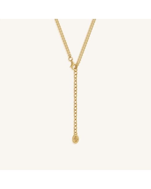 Karma and Luck Metallic Endless Grace Pearl Trinity Knot Necklace