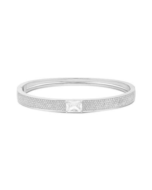 SHYMI White Pave Bangle With Stone