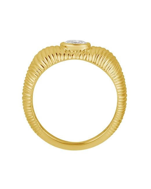 Artisan Metallic Round Diamond Textured Band Ring